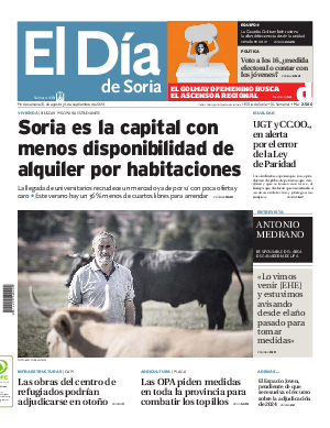 Portada El Día de Soria