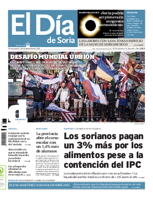 Portada El Día de Soria