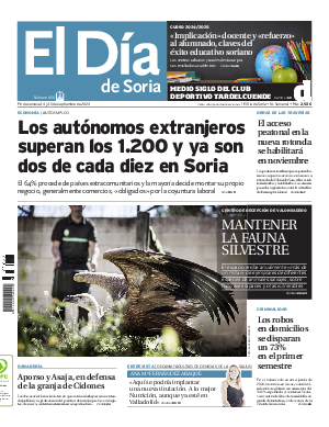 Portada El Día de Soria