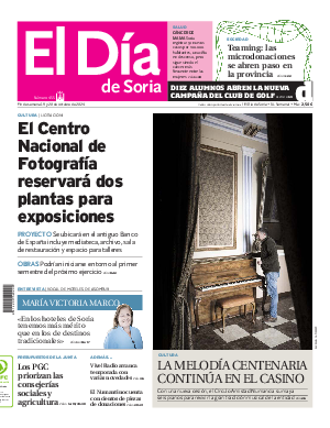 Portada El Día de Soria