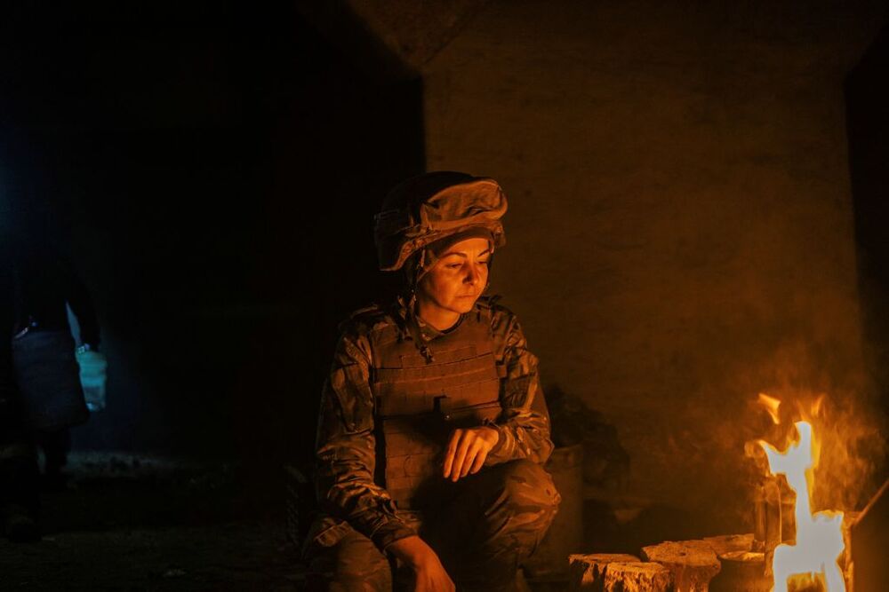 Ukrainian Azovstal service members are seen within the Azovstal Iron and Steel Works complex in Mariupol  / DMYTRO OREST KOZATSKYI/AZOV REGIMENT PRESS SERVICE