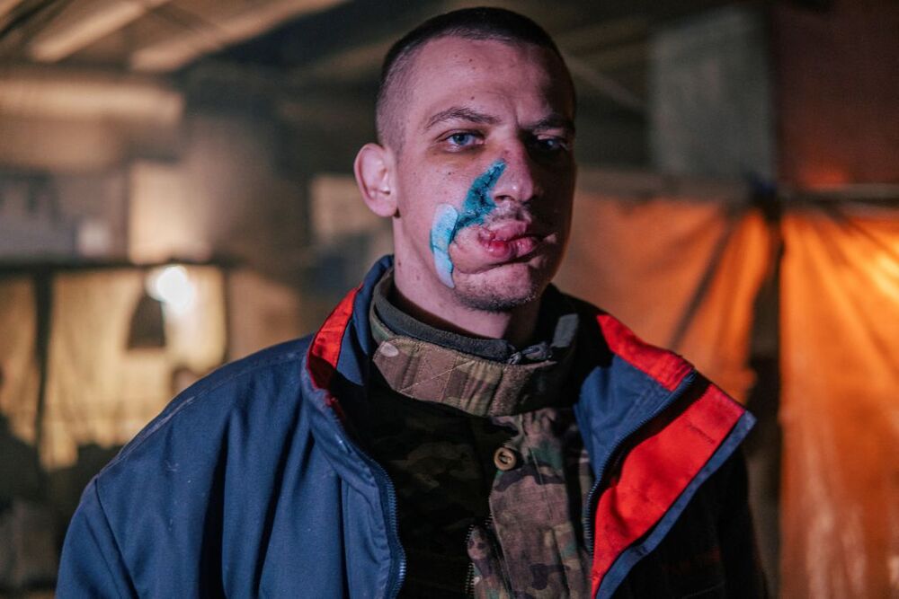 Ukrainian Azovstal service members are seen within the Azovstal Iron and Steel Works complex in Mariupol  / DMYTRO OREST KOZATSKYI/AZOV REGIMENT PRESS SERVICE