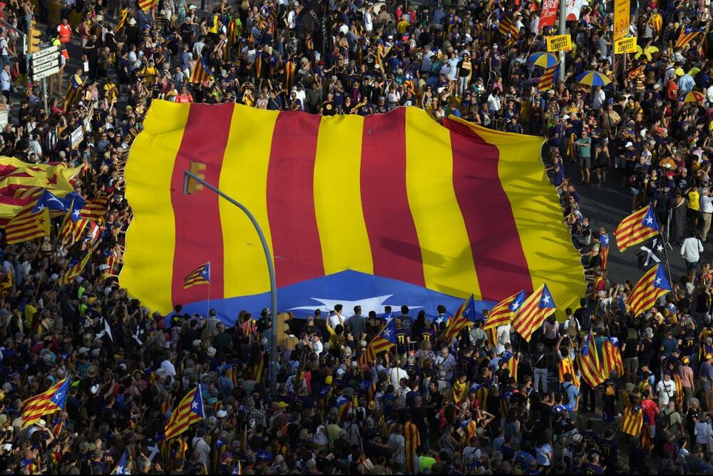 Manifestación independentista por la Diada del 11 de septiembre  / ALEJANDRO GARCÍA