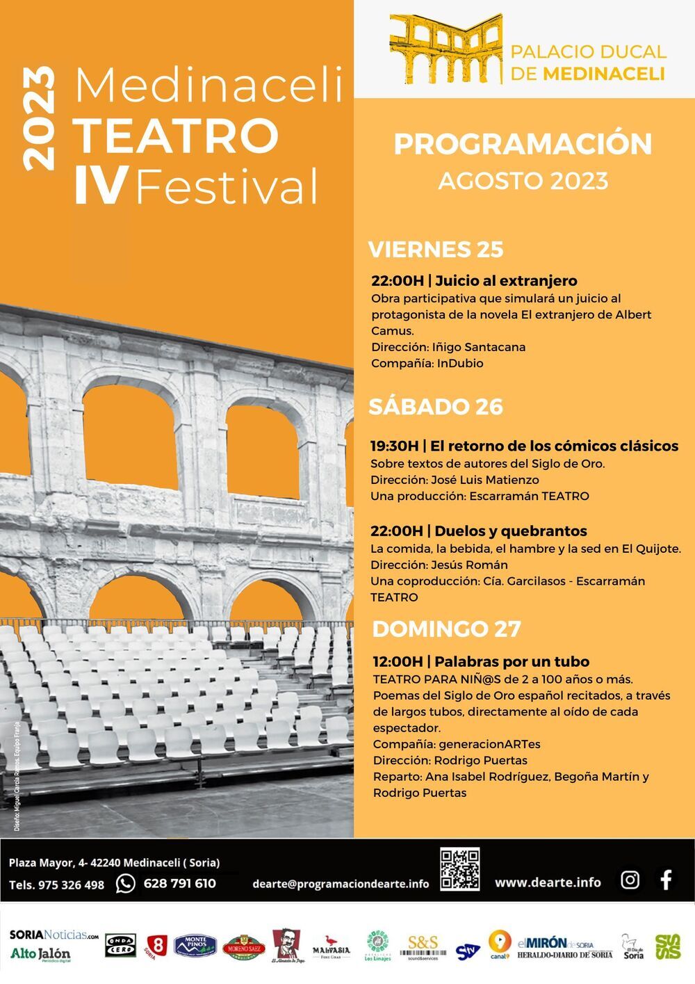 Medinaceli celebra este fin de semana su Festival de Teatro organizado por la Fundación DeArte.