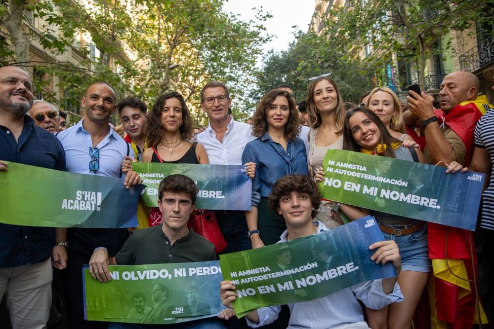 Declaraciones de los partidos políticos que participan en la manifestación de Sociedad Civil Catalana  / LORENA SOPÊNA