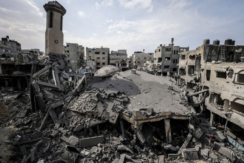 Destruction in Gaza Strip as Israel retaliates after Hamas attacks  / MOHAMMED SABER