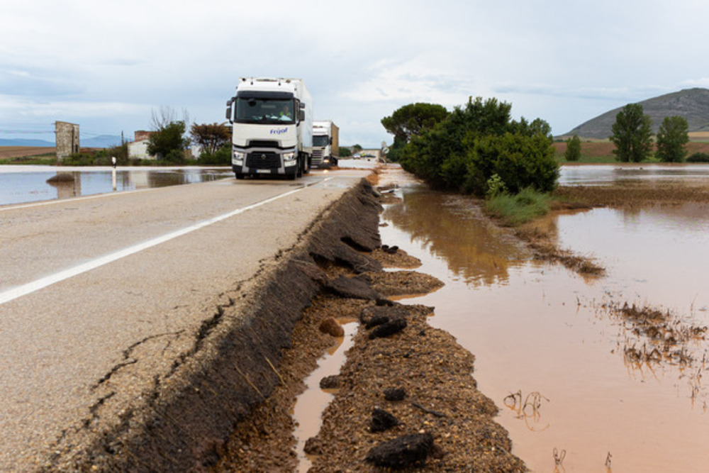 26 litros de agua por metro cuadrado en Soria capital