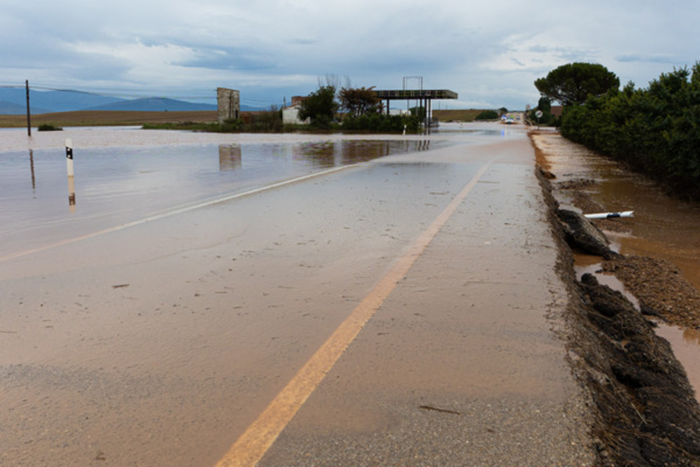 26 litros de agua por metro cuadrado en Soria capital