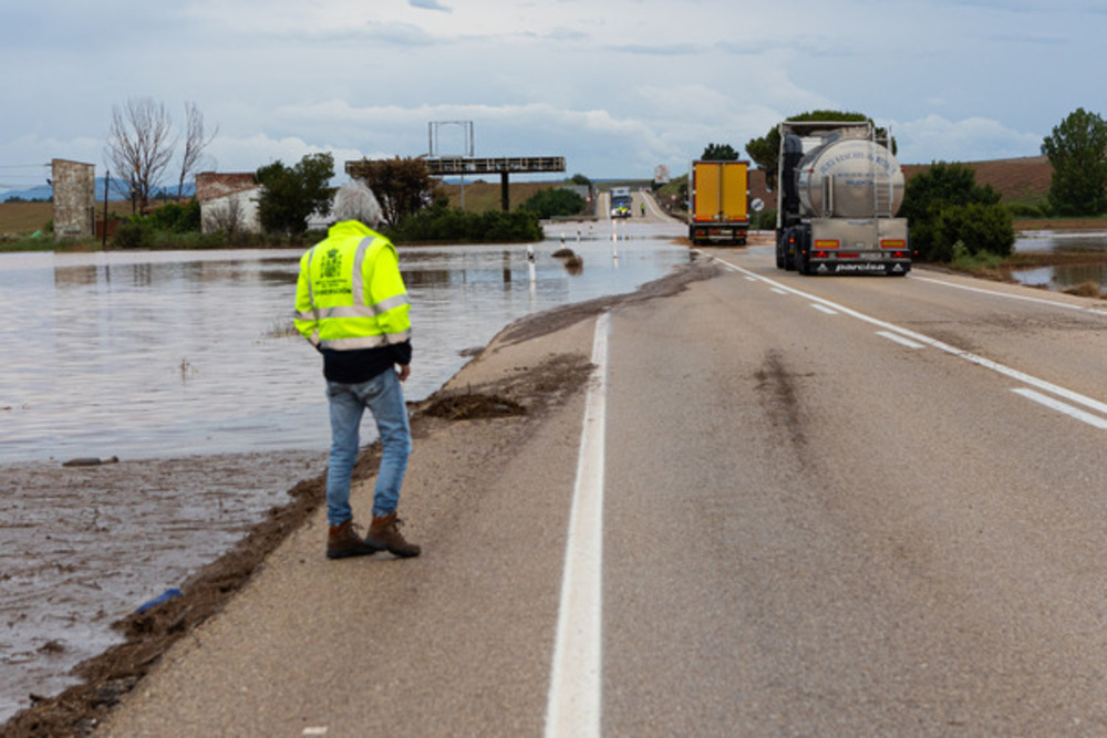 26 litros de agua por metro cuadrado en Soria capital