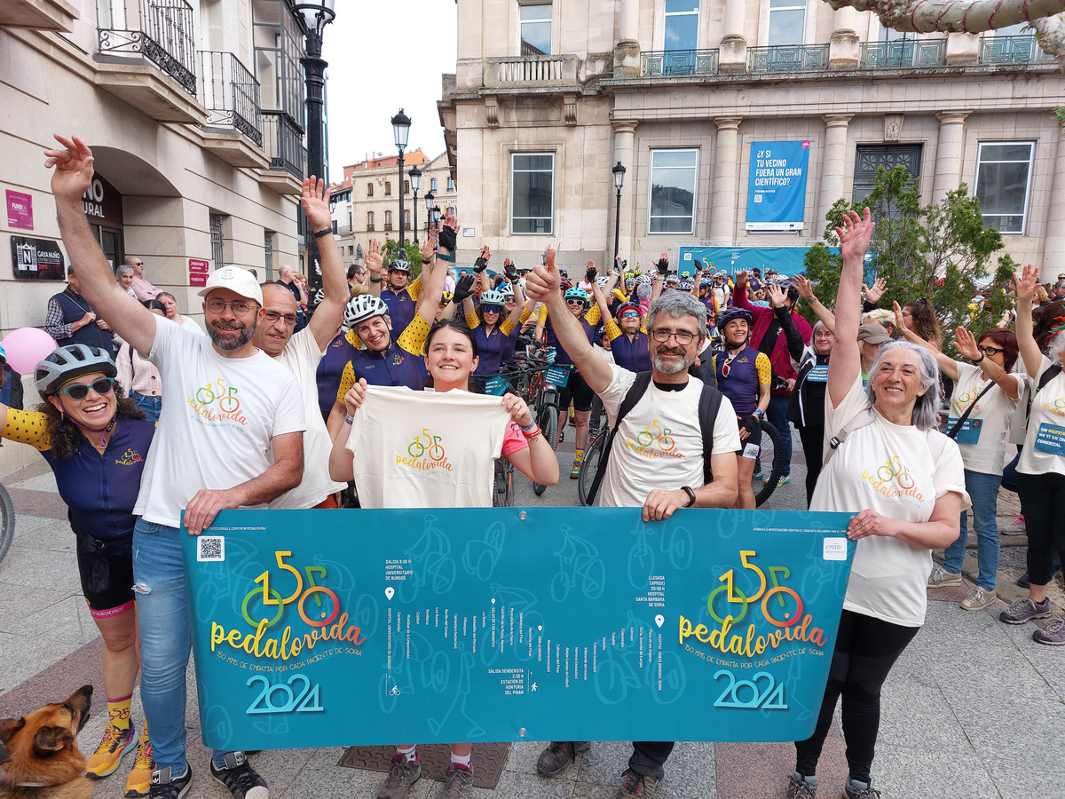 Marcha solidaria Pedalovida para reclamar la radioterapia en Soria
