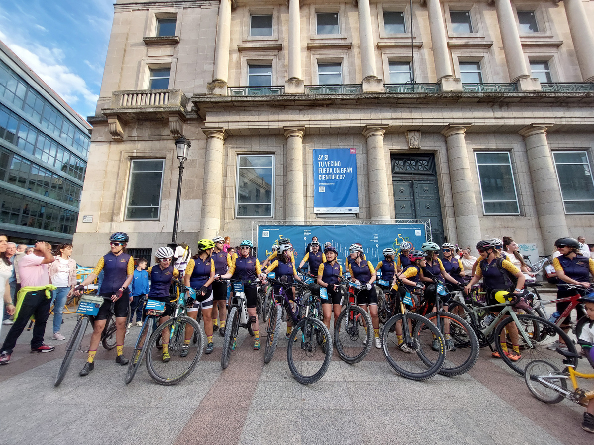 Marcha solidaria Pedalovida para reclamar la radioterapia en Soria  / CONCHA ORTEGA ICAL