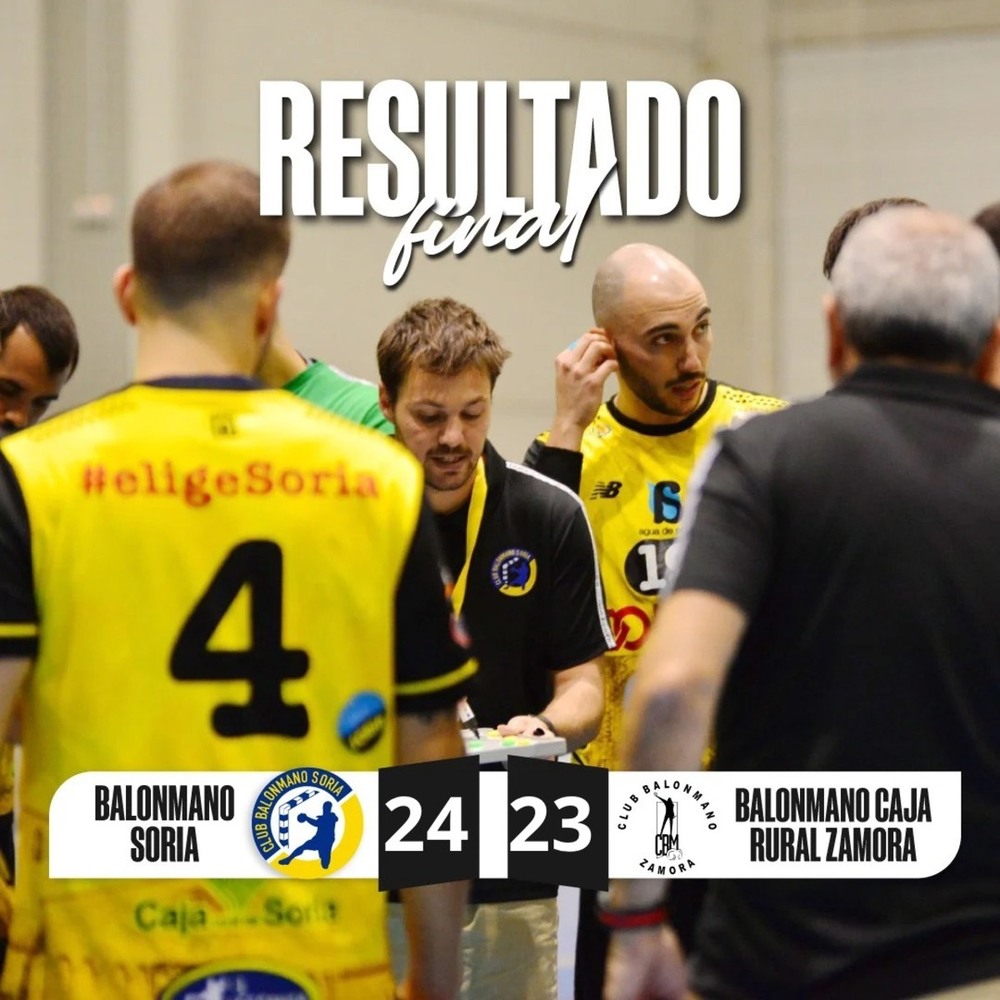 Triunfo épico del Balonmano Soria ante el líder