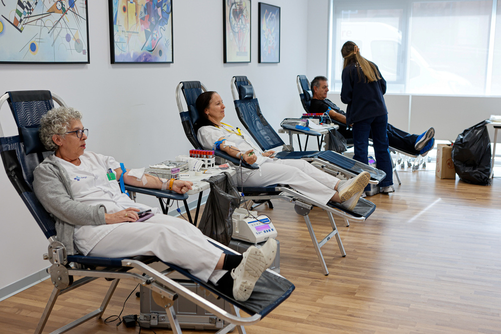 Maratón de donación de sangre en el hospital Santa Bárbara