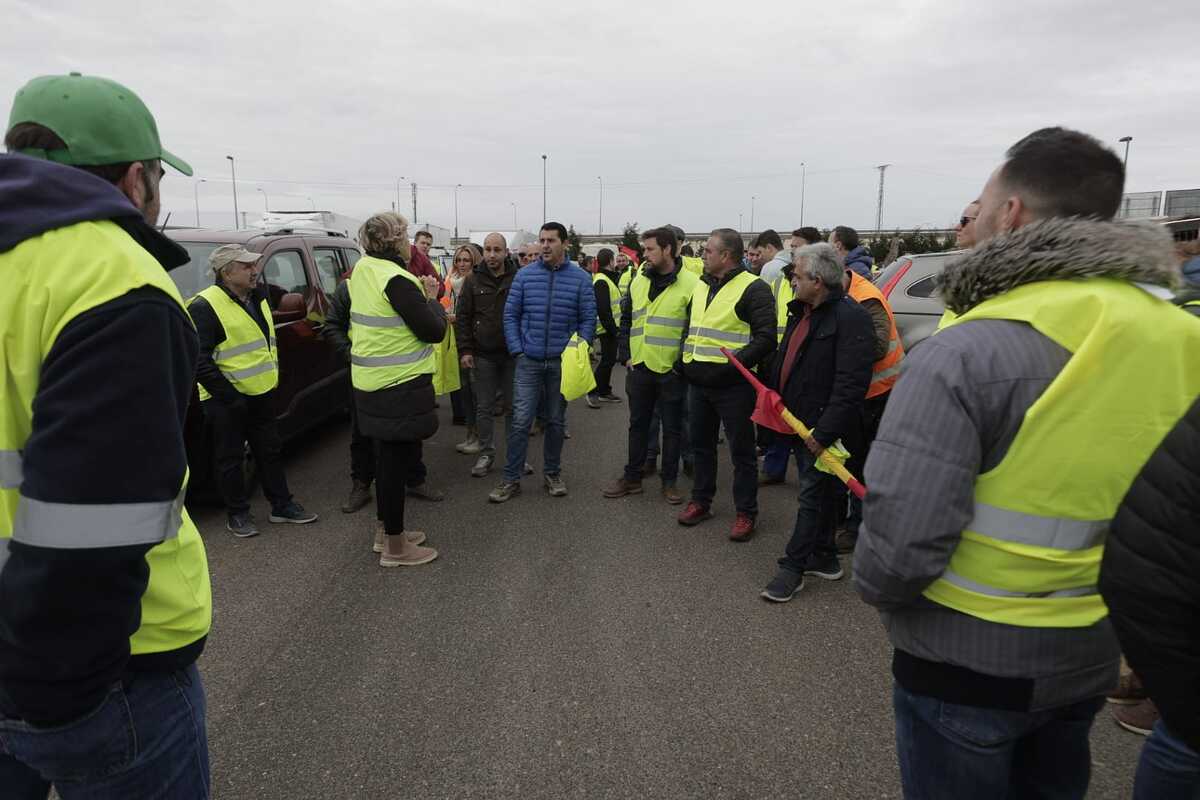 Los agricultores marchan en la protesta hacia la Subdelegación del Gobierno  / EUGENIO GUTIÉRREZ