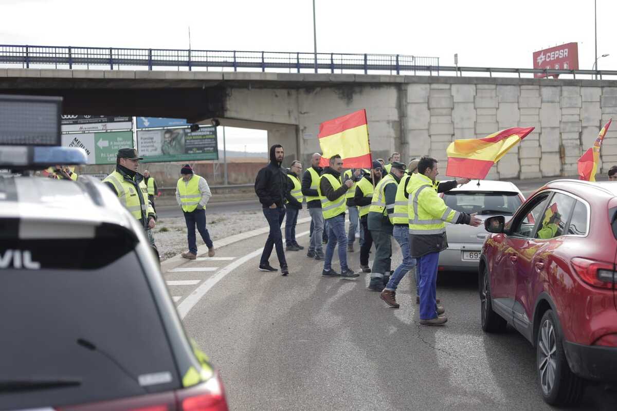 Los agricultores marchan en la protesta hacia la Subdelegación del Gobierno  / EUGENIO GUTIÉRREZ