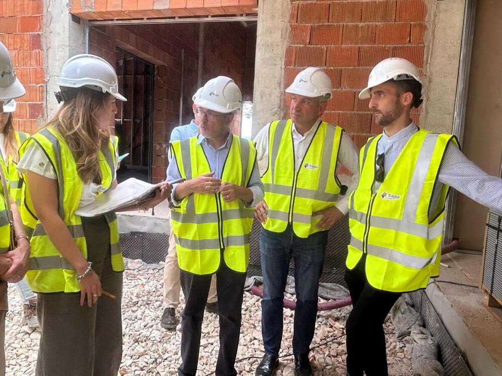 Visita a las obras de las instalaciones de la BRIF de Lubia. 