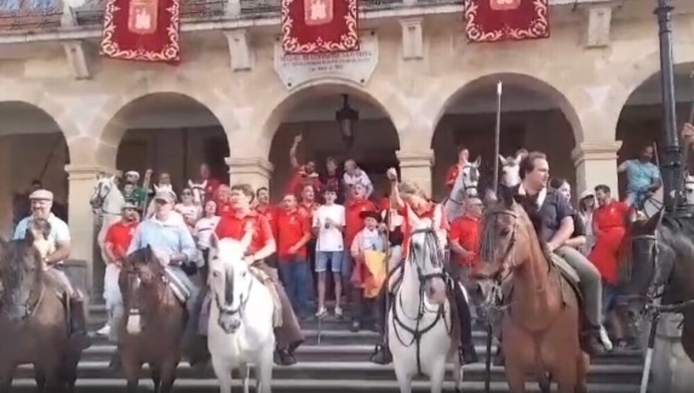 Y, para finalizar, el desfile de los caballistas de la Saca