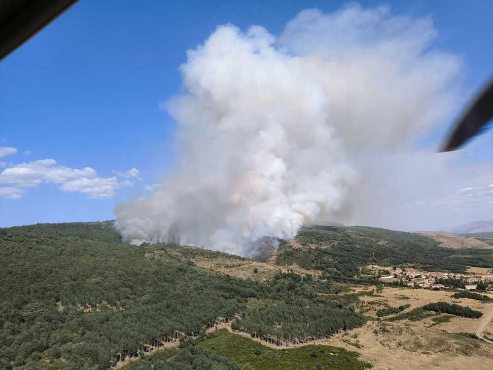 La BRIF de Lubia, en el incendio de Monterrubio de la Demanda