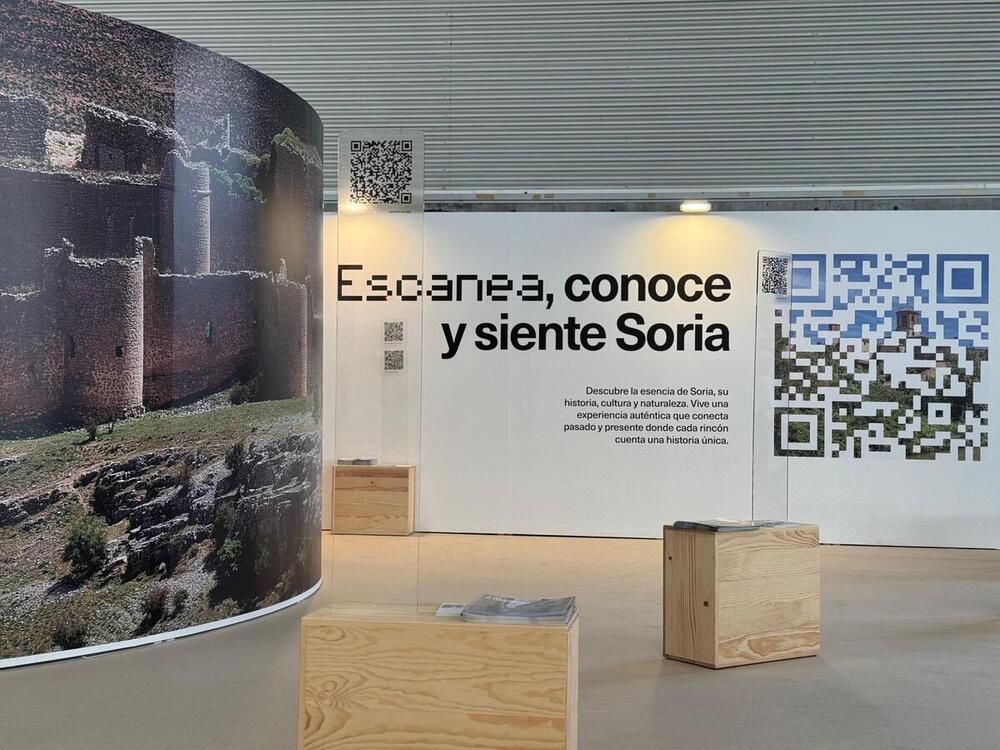 El stand de la Diputación Provincial de Soria en las ferias de Turismo INTUR y ARPA.