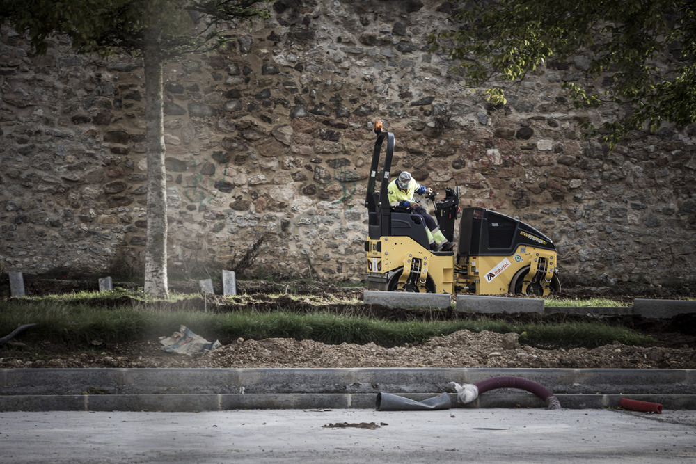 Las obras del parque de Santa Clara concluirán en primavera