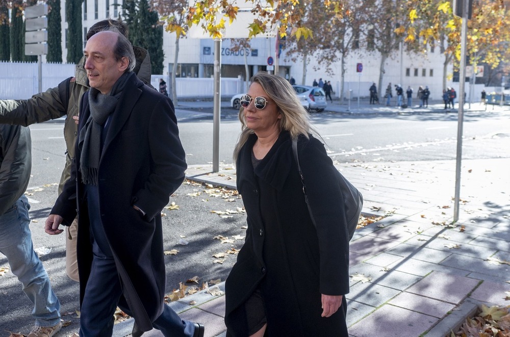 La asesora de Moncloa, Cristina Álvarez, a su salida de los juzgados de Plaza Castilla