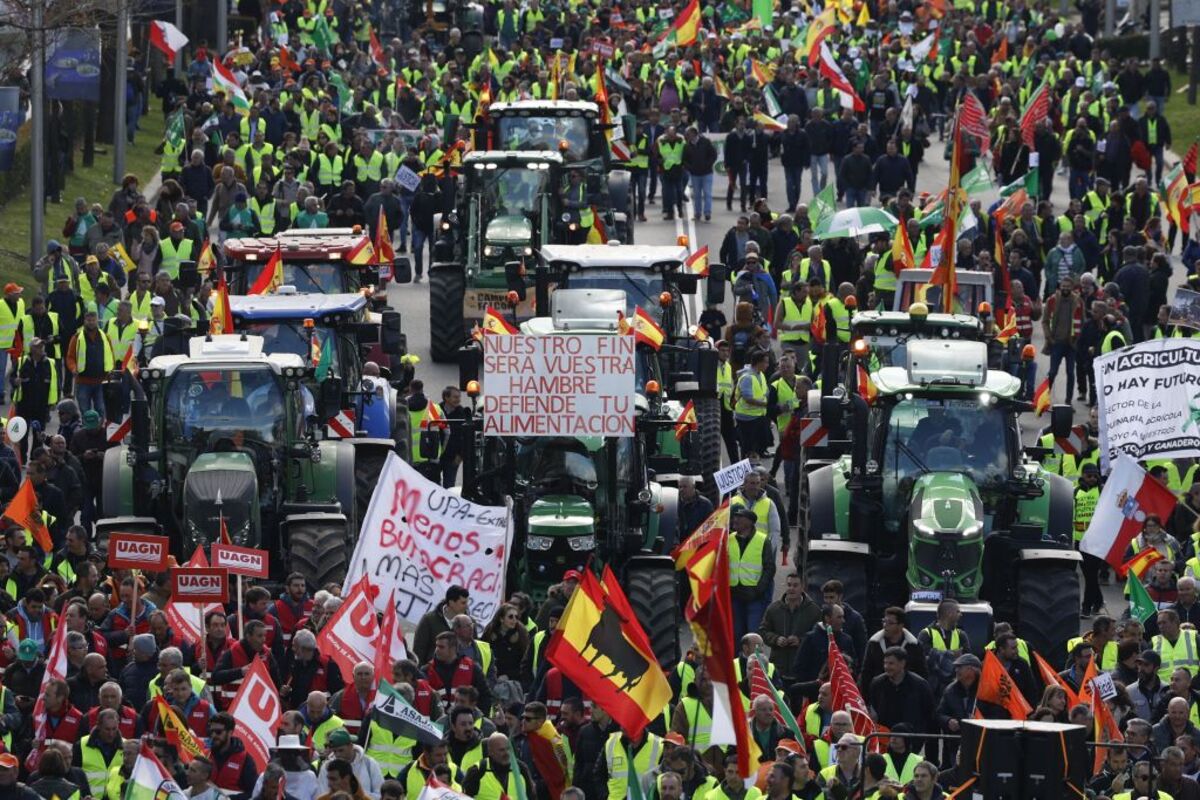 Marcha de agricultores en Madrid  / El Día de Soria