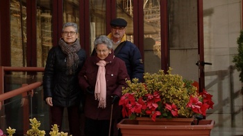 Navidad en familia fuera de la residencia