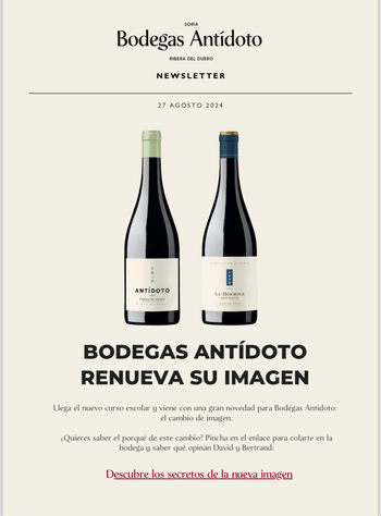 Bodegas Antídoto renueva su imagen