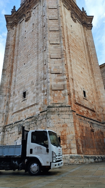 Obras de consolidación en la torre de la Catedral