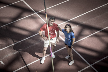 Óscar Acebes y Elisa Hernández, atletas sin edad