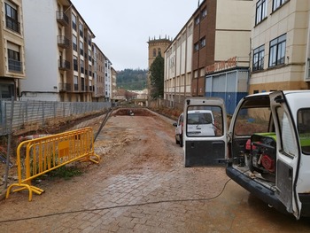 Las obras se retoman en el parquin de la calle Doctrina