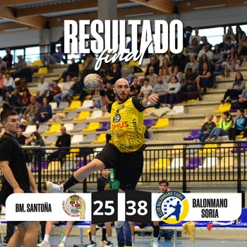 Triunfo aplastante del Balonmano Soria en Santoña (25-38)