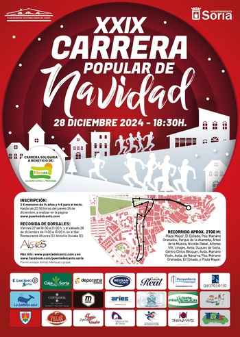 Abiertas las inscripciones para la Carrera Popular de Navidad