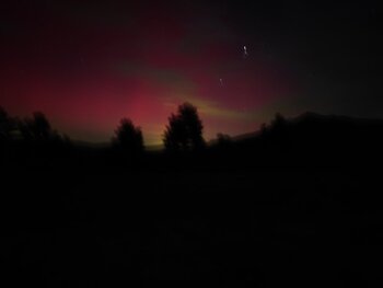 Aurora boreal en Santa Inés y Duruelo de la Sierra